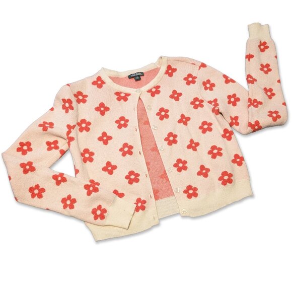wild fable Sweaters - Flower Cropped Cardigan, Size Medium
